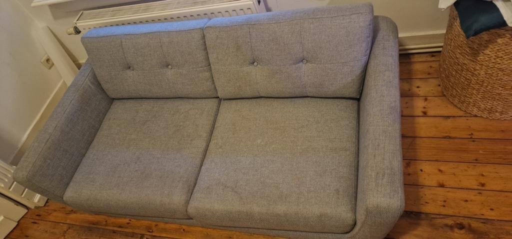 2 zit lage zetel ( licht grijs ) lengte 1,70m, Huis en Inrichting, Zetels | Zetels, Ophalen