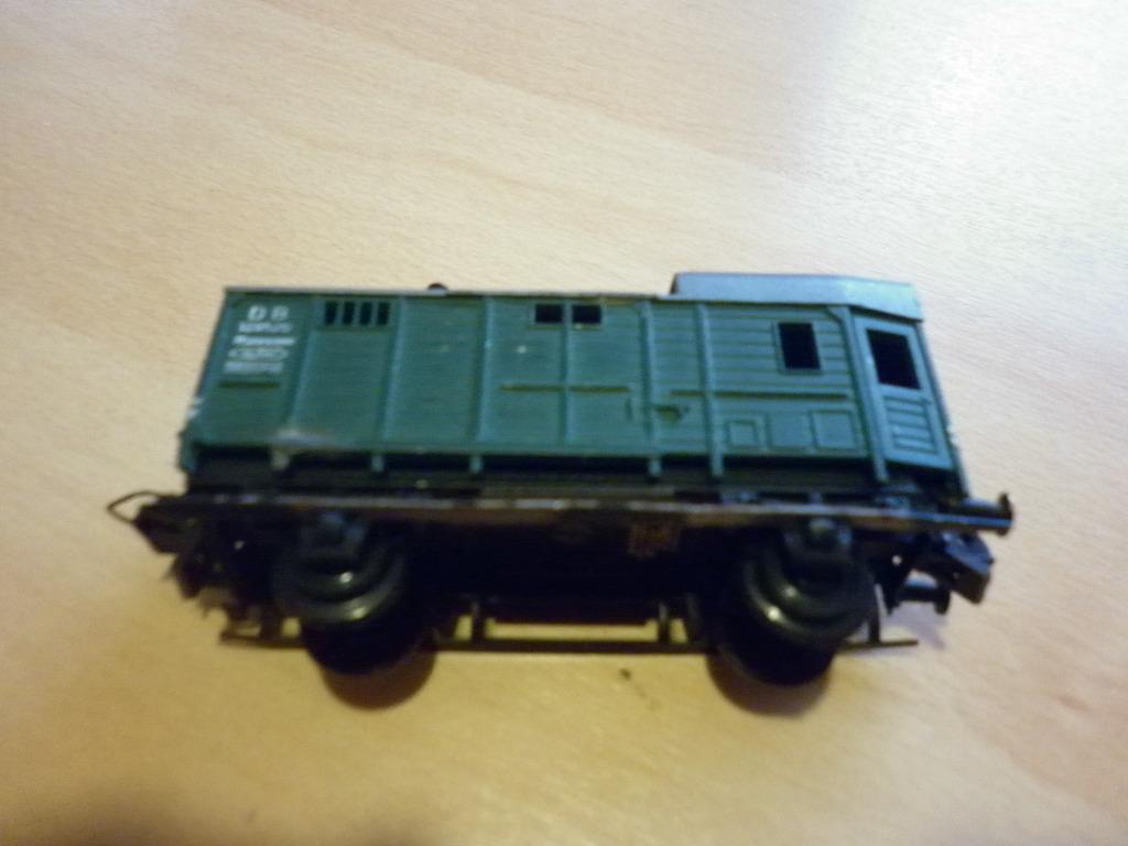 Trix-Express 3454 PwG groene bagagewagen, Gebruikt, Gelijkstroom, Trix, Wagon