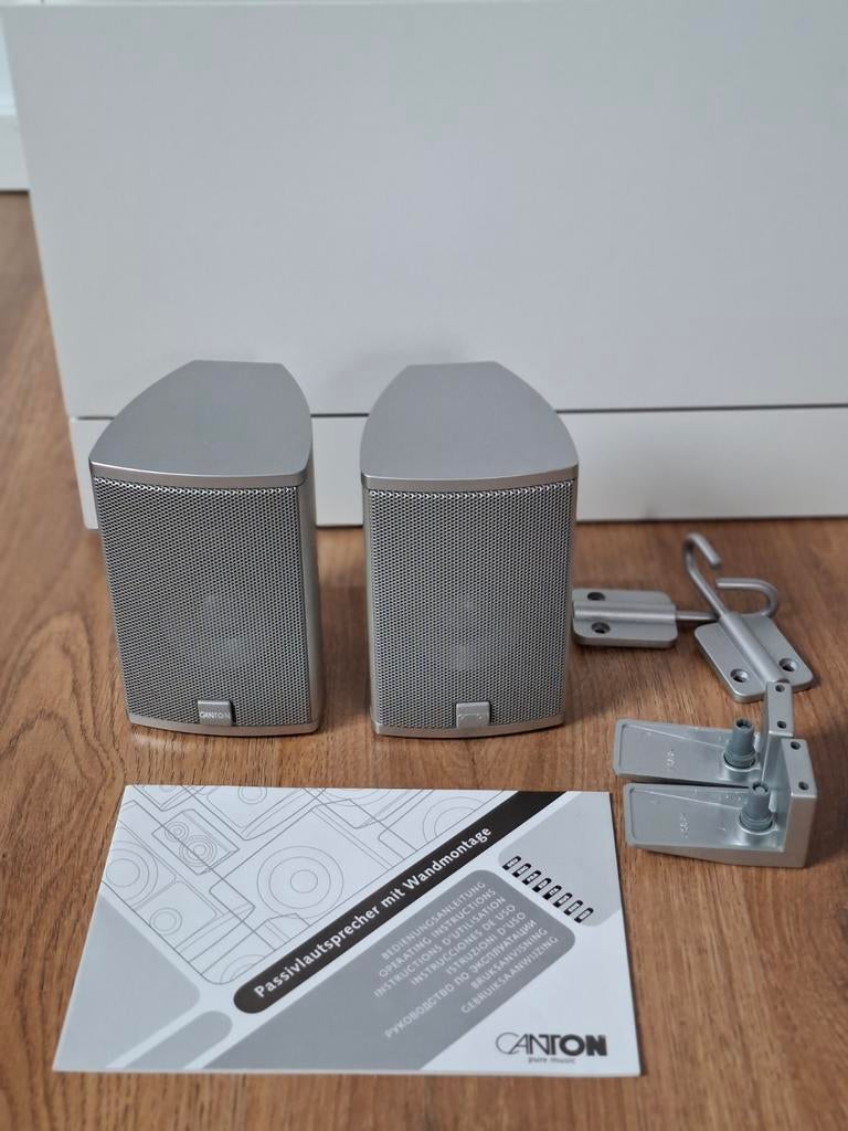 Haut-parleurs satellites muraux Canton CD10 II, Enlèvement ou Envoi, Comme neuf, 60 à 120 watts, Haut-parleurs Frontaux, Arrière ou Stéréo