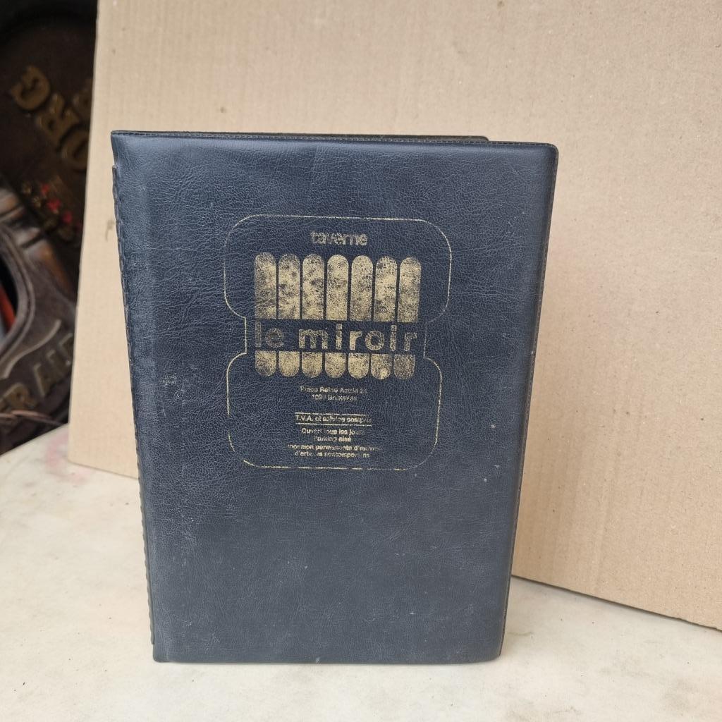 Carte des prix taverne Le Miroir (modèle 2), Collections, Enlèvement ou Envoi, Utilisé, Autres types, Autres marques
