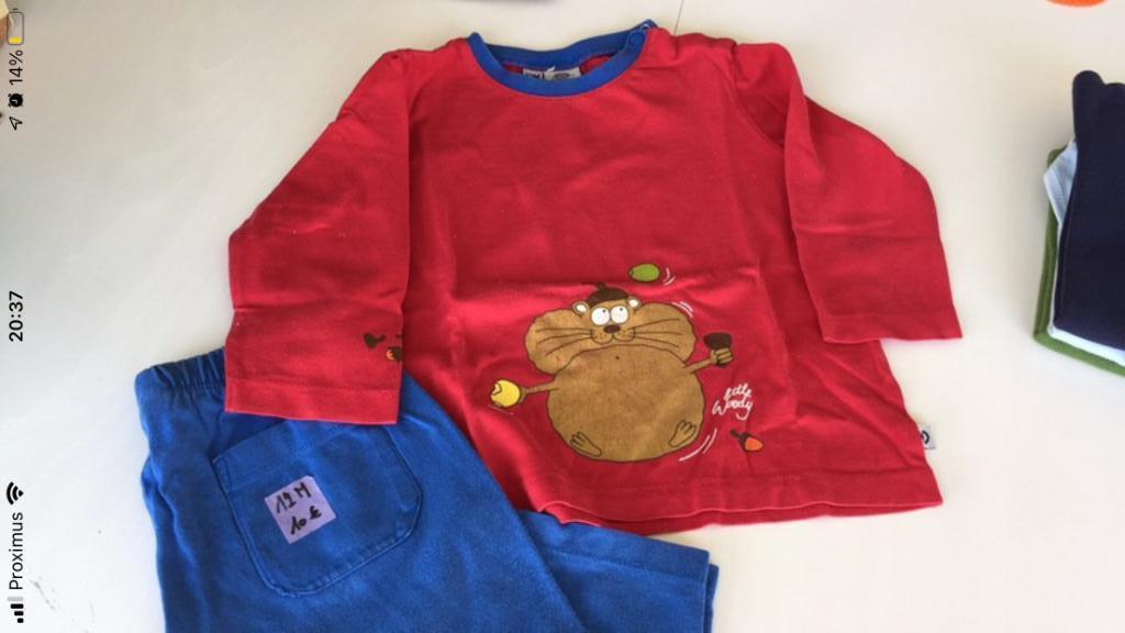 Pyjama Woody 12m, Kinderen en Baby's, Nacht- of Onderkleding, Gebruikt, Ophalen of Verzenden, Jongetje