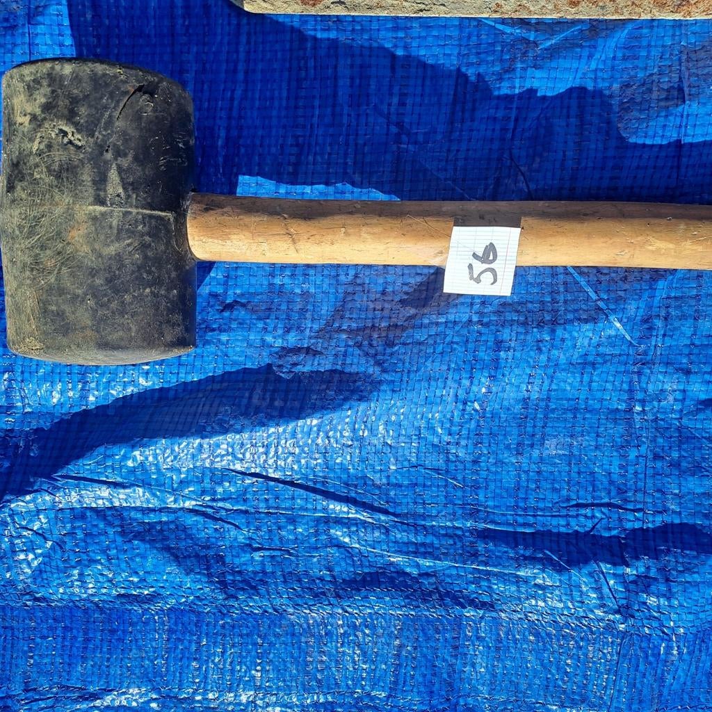 Rubberen hamer, Ophalen, Zo goed als nieuw