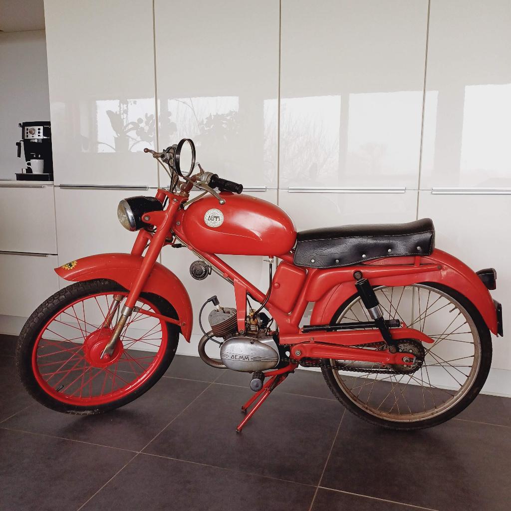 1960 DEMM Dick Dick 2-takt 49 cm³ motorfiets, Motoren, 49 cc, Toermotor, 11 kW of minder, 1 cilinder