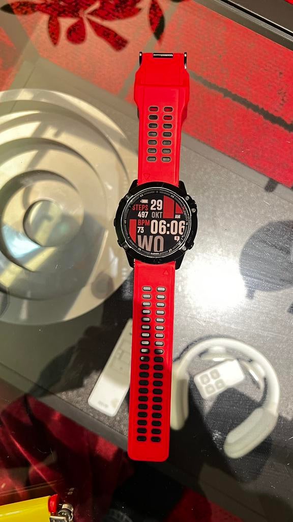 Garmin Fenix 6 X Pro 51 mm sporthorloge/ smartwatch, Étanche, Enlèvement ou Envoi, Utilisé, Avancer d'un pas