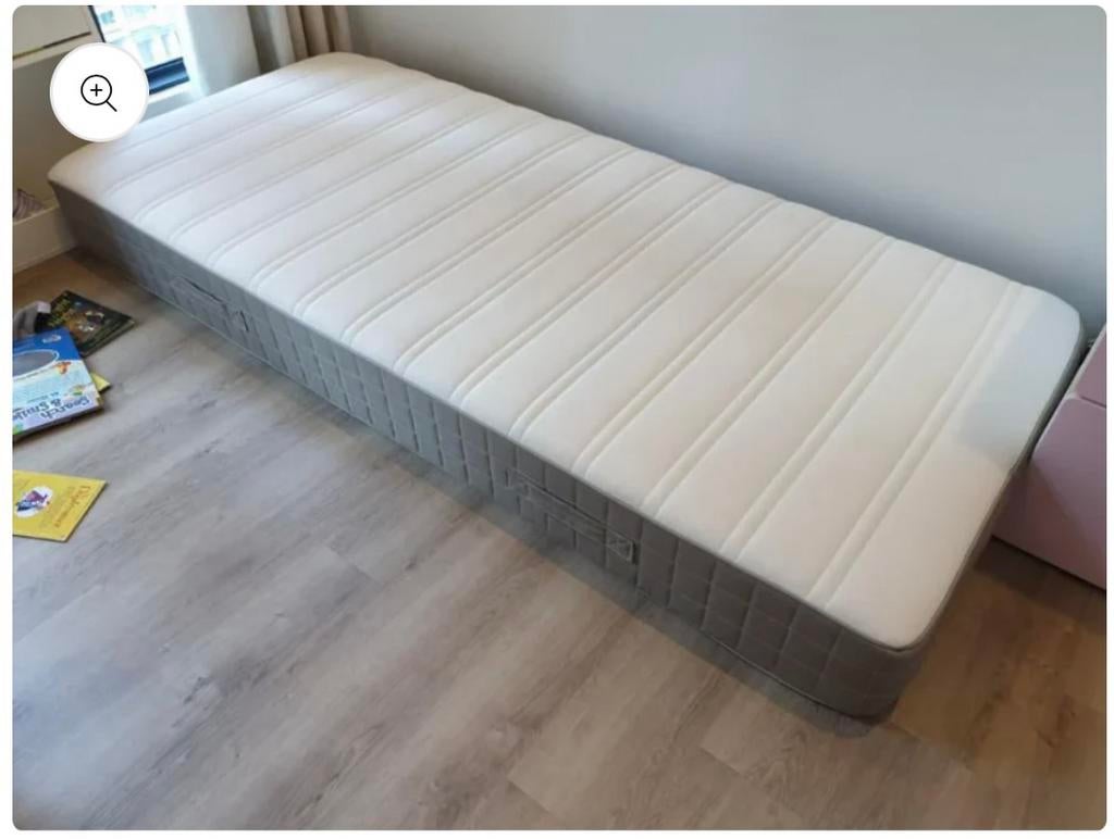 IKEA 90x200 eenpersoonsmatras HAMARVIK, Huis en Inrichting, Ophalen, 90 cm, Eenpersoons, Zo goed als nieuw