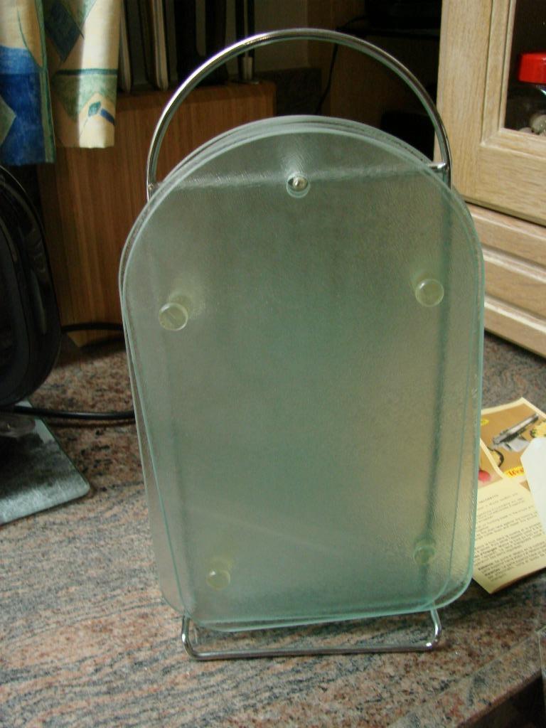 keuken: glazen broodplankjes op staander, Ophalen of Verzenden, Zo goed als nieuw