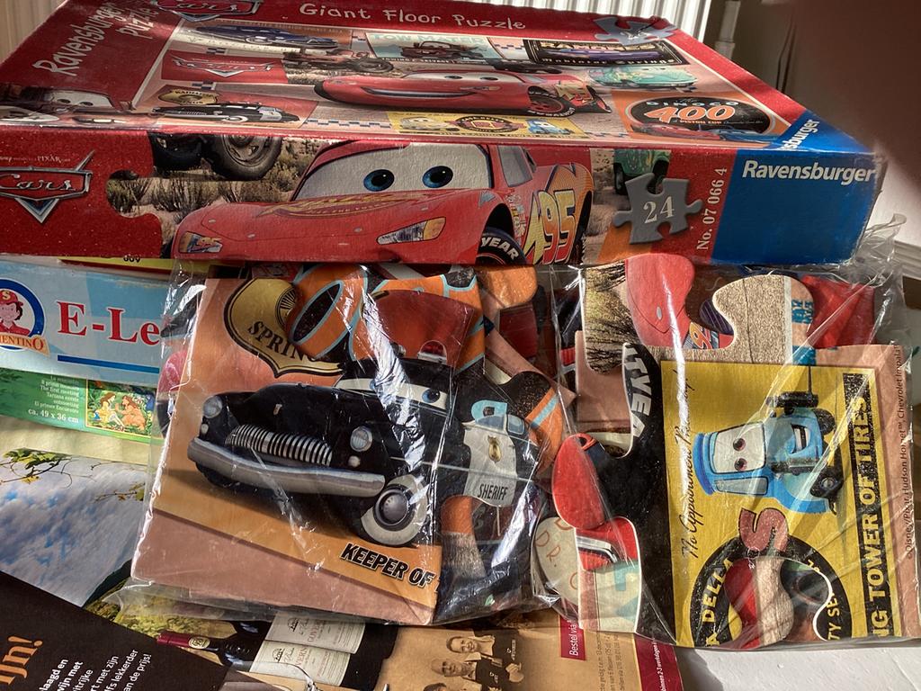 Giant Floor Puzzel: CARS-24 stuks, Ophalen of Verzenden, Gebruikt