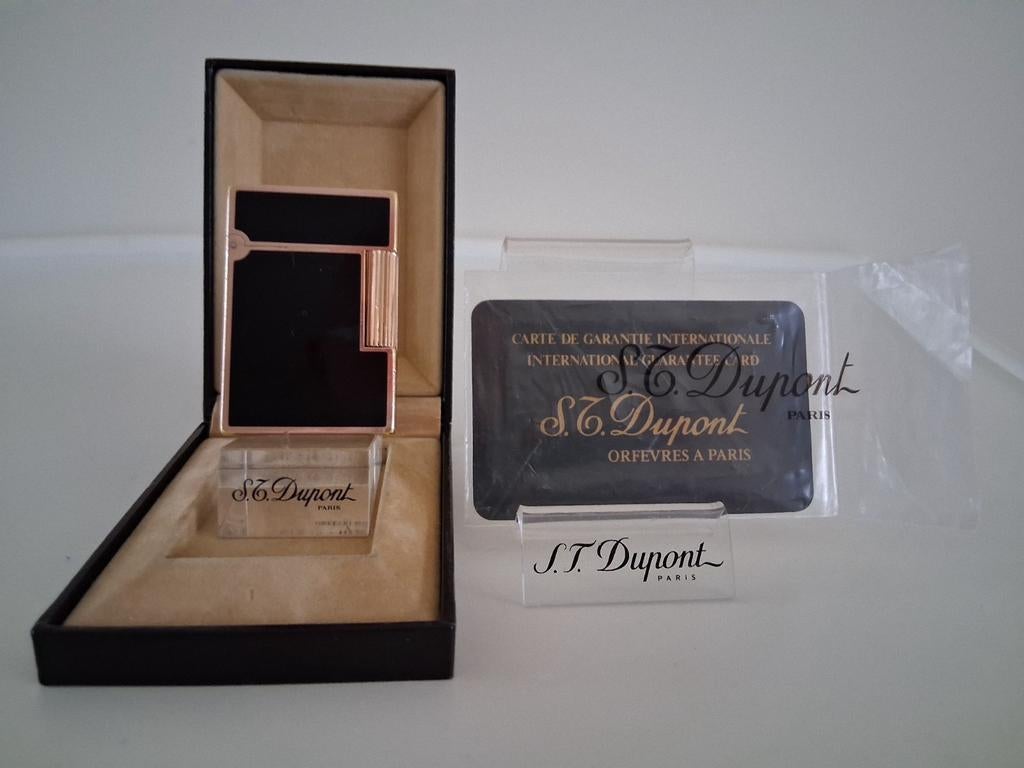 Briquet chinois Dupont L2 + couleur or,, Collections, Enlèvement ou Envoi, Utilisé, Briquet