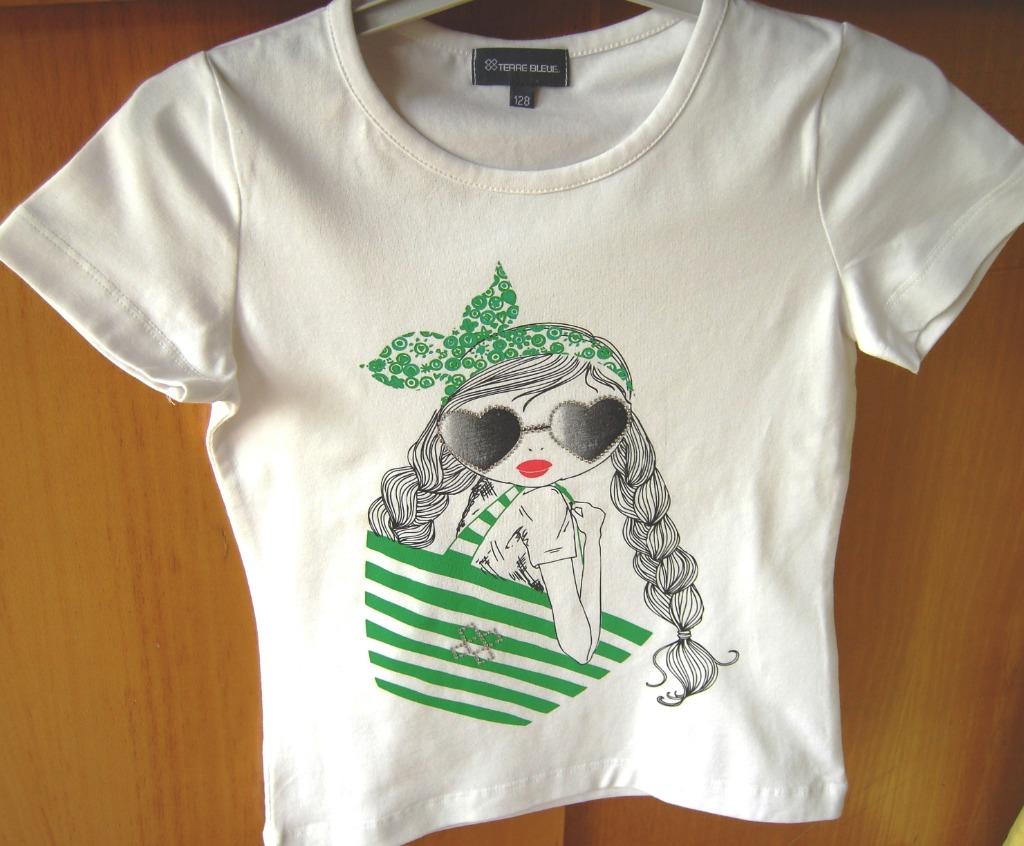 Nouveau t-shirt - Terre Bleue - taille 128, Neuf, Terre Bleue, Enlèvement ou Envoi, Chemise ou À manches longues