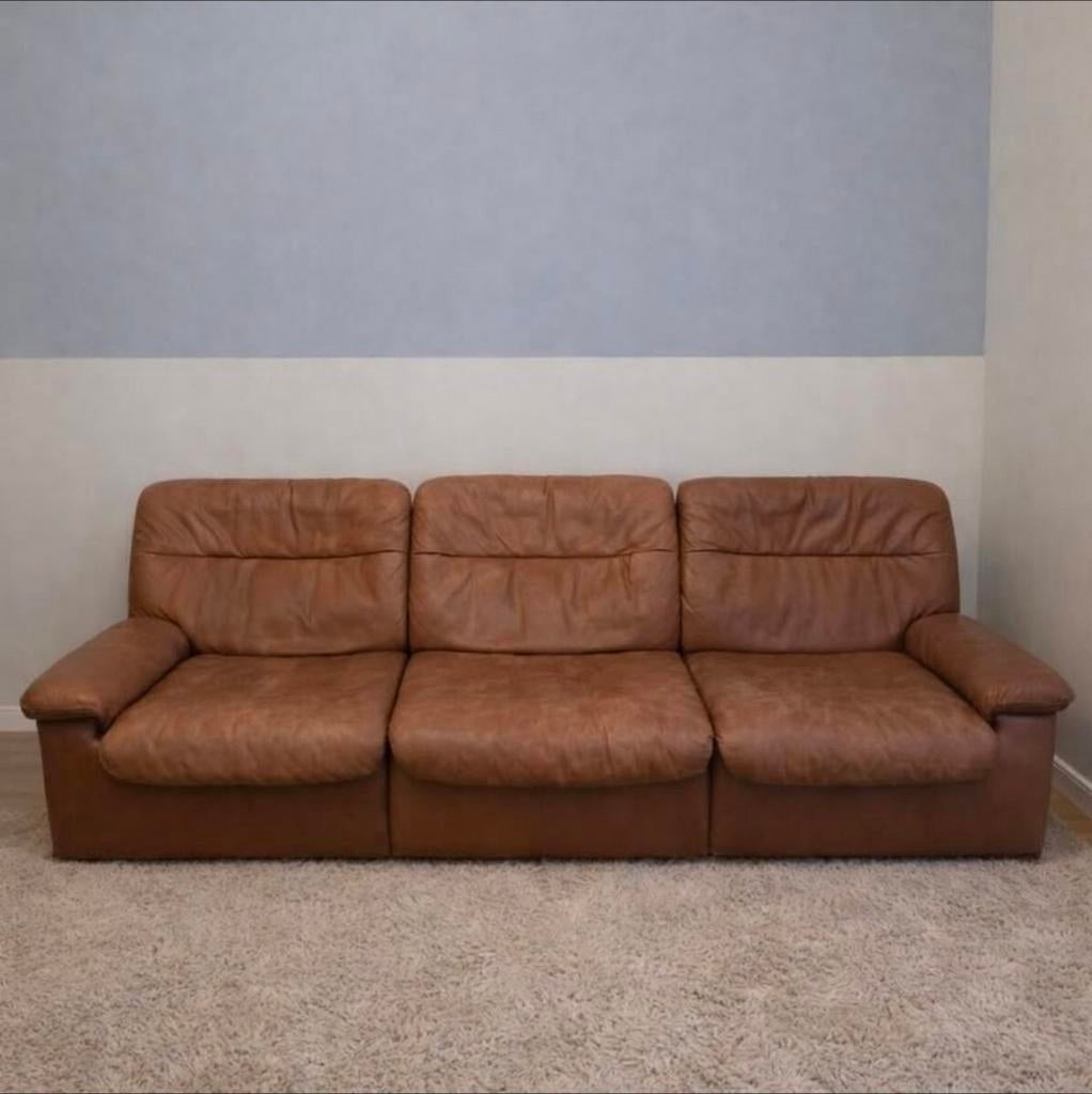 Canapé Vintage en cuir de 1970 - De Sede DS66, Huis en Inrichting, Zetels | Zetels, Leer