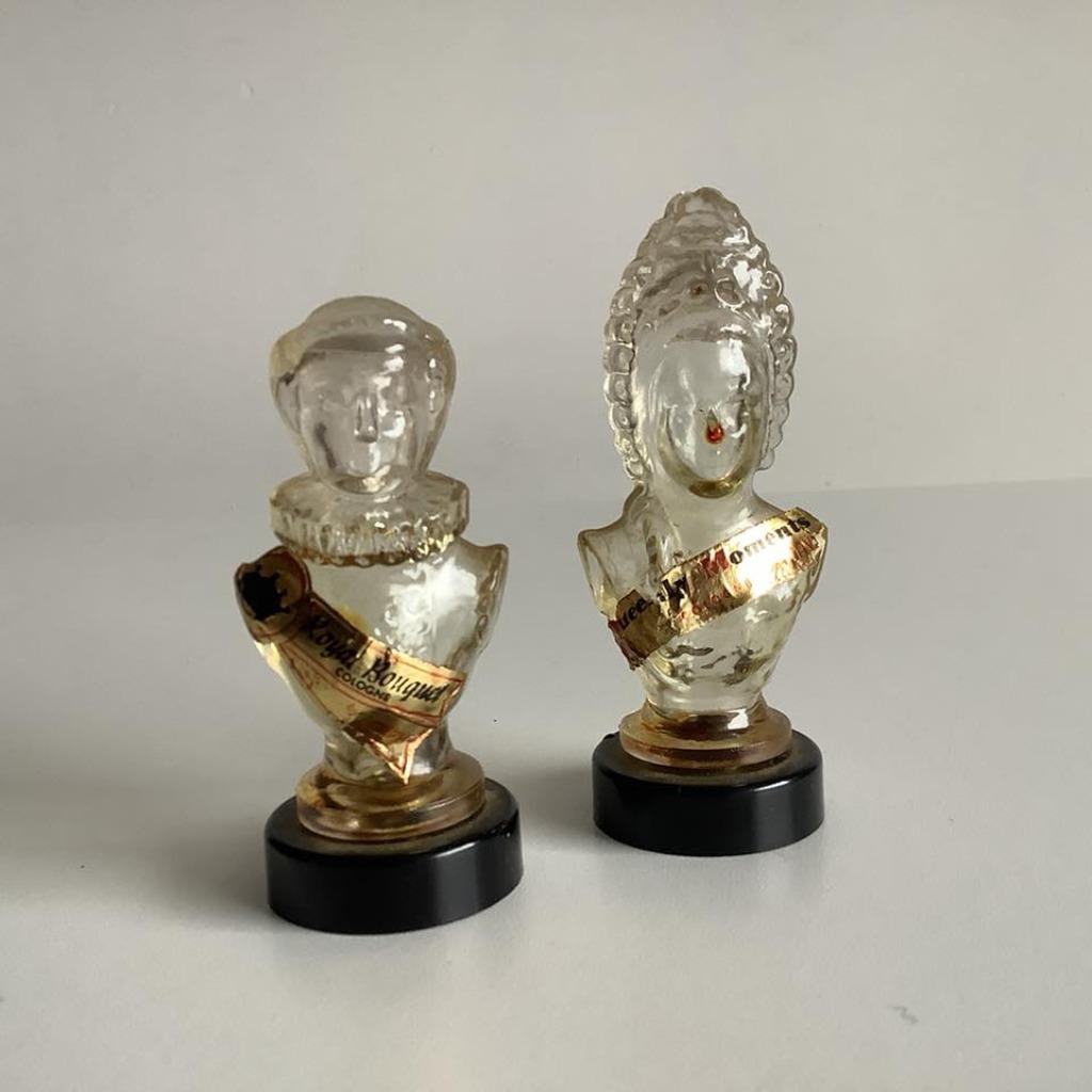 2 leuke oude parfumflesjes, Verzamelen, Parfumverzamelingen, Ophalen of Verzenden, Gebruikt, Miniatuur