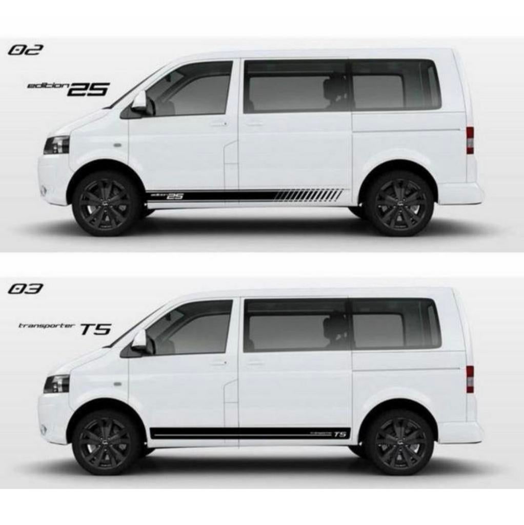 Kit d'autocollants noirs Volkswagen T5 Multivan Edition 25, Enlèvement ou Envoi