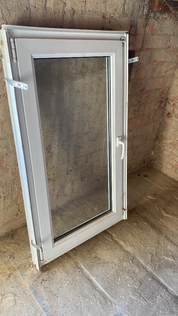 PVC ramen, Double vitrage, Fenêtre de façade ou Vitre, Enlèvement, Utilisé