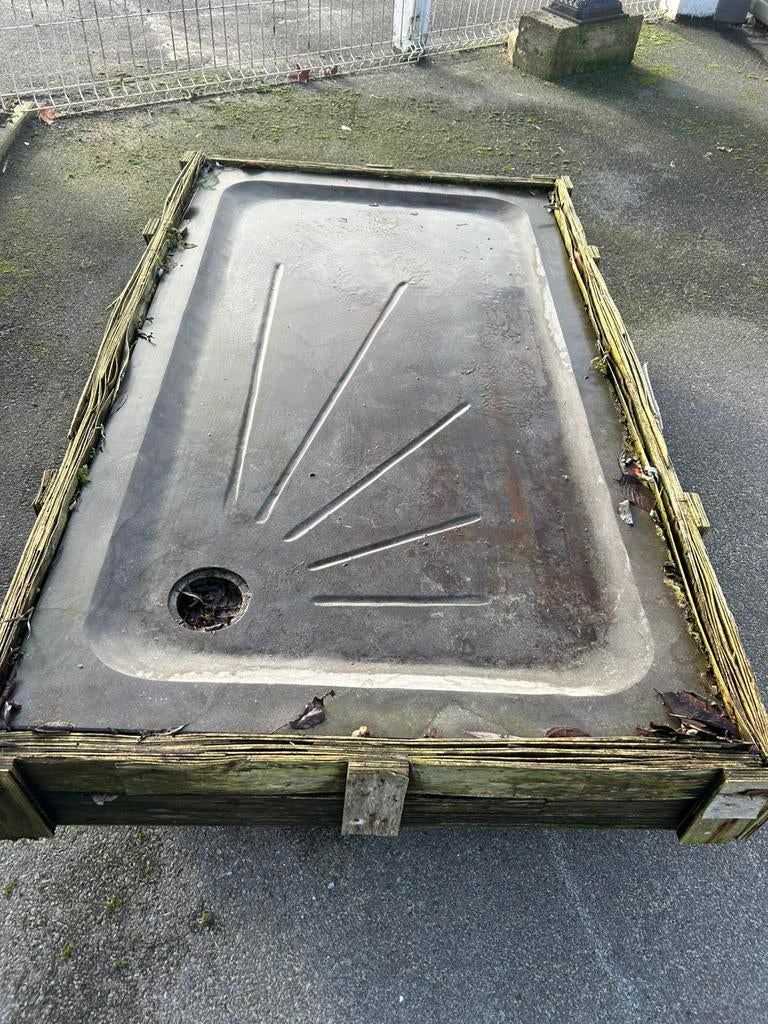 Mooie arduinen douchebak 90cm/90cm en 1m60/90cm, Doe-het-zelf en Bouw, Sanitair, Ophalen, Zo goed als nieuw, Steen, Douche