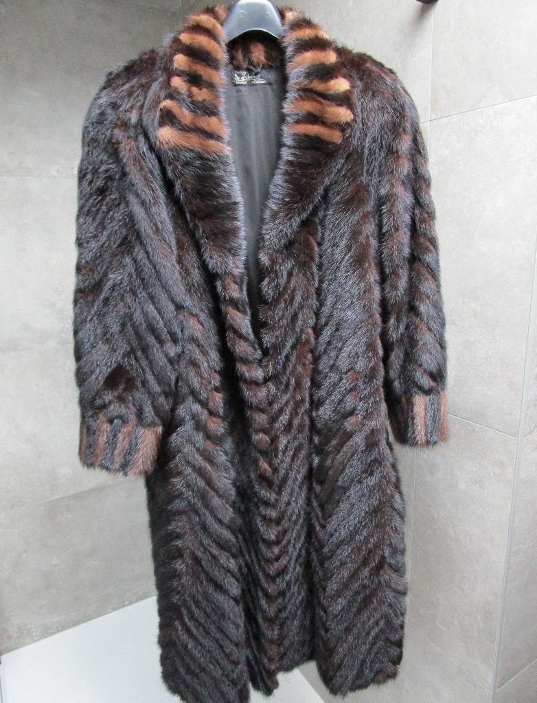 Lange bontjas Nerts, Ophalen of Verzenden, Zo goed als nieuw, Maat 38/40 (M)
