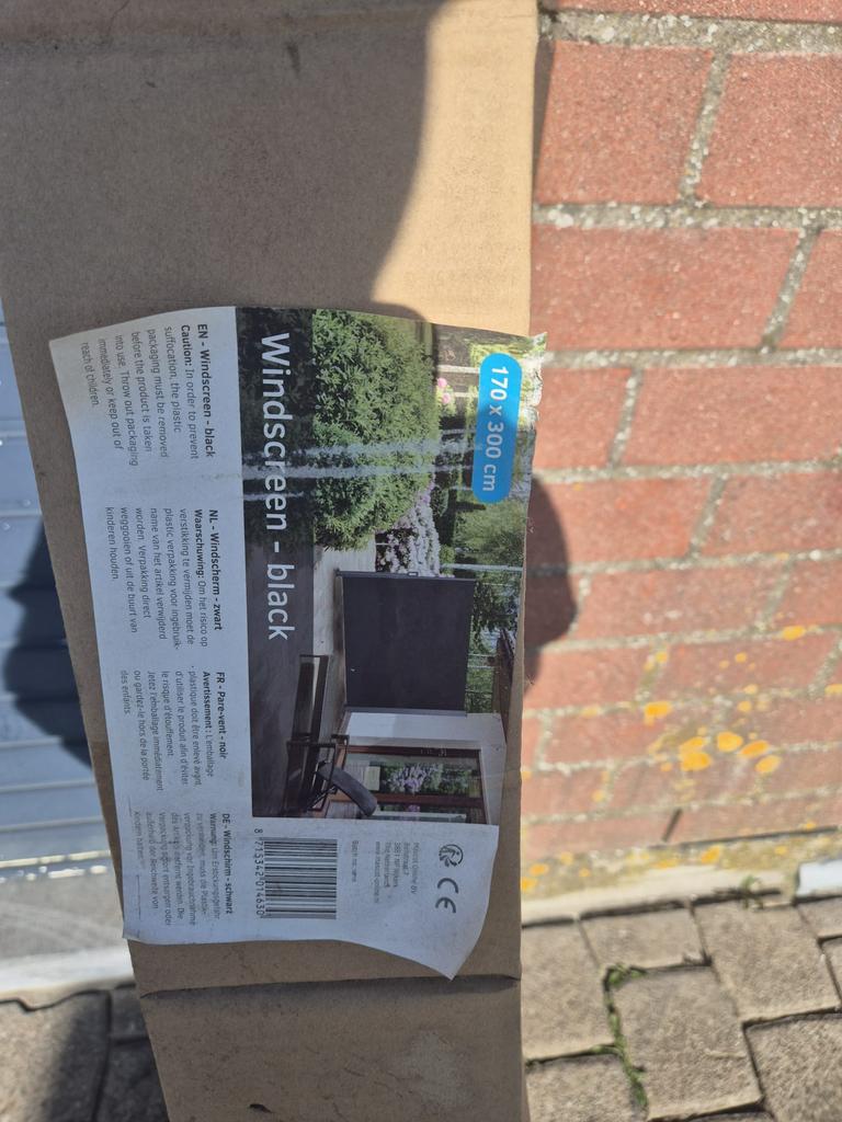 Windscherm, Tuin en Terras, Tuinschermen, Ophalen, Nieuw, 200 cm of meer, 150 tot 200 cm