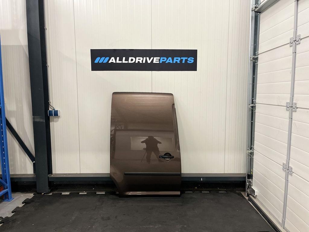 VW Volkswagen Caddy Schuifdeur rechts LH8Z bruin 2K5843108B, Gebruikt, -, -, Rechts