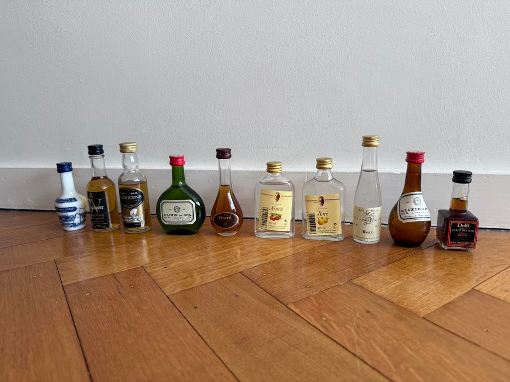 33 mignonettes d’alcool pour collection, Collections, Enlèvement