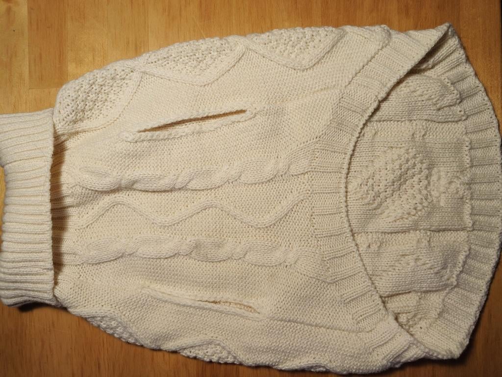 Pull blanc crème chien, Enlèvement, Neuf, Pull pour chien