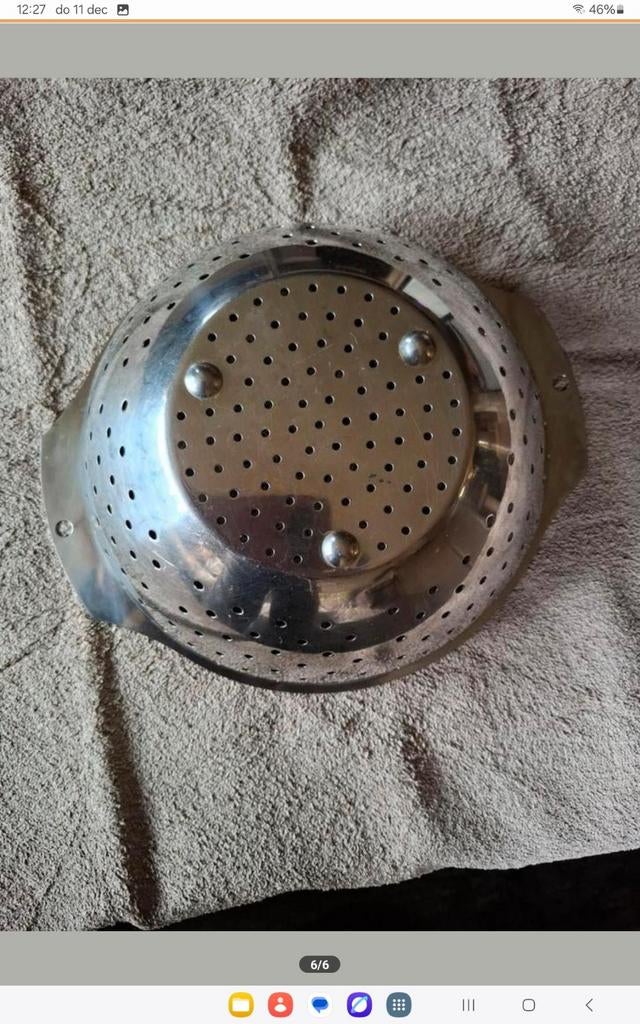 Pan en 2 vergieten roestvrij staal, Huis en Inrichting, Keuken | Potten en Pannen, Ophalen