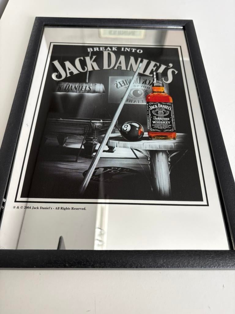 Cadre/miroir « JACK DANIEL’S » (32/22 cm), Collections, Marques & Objets publicitaires, Enlèvement ou Envoi, Comme neuf