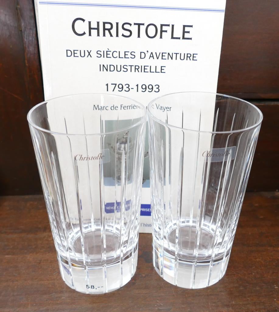 Christofle Set van 2 Kristallen glazen - Iriana, Envoi