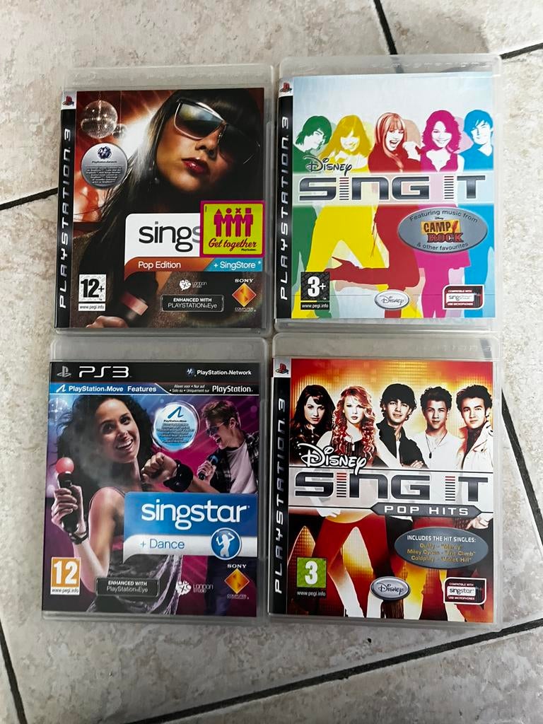 PlayStation drie zangspelletjes4 soorten, Games en Spelcomputers, Games | Sony PlayStation 3, Ophalen, Zo goed als nieuw