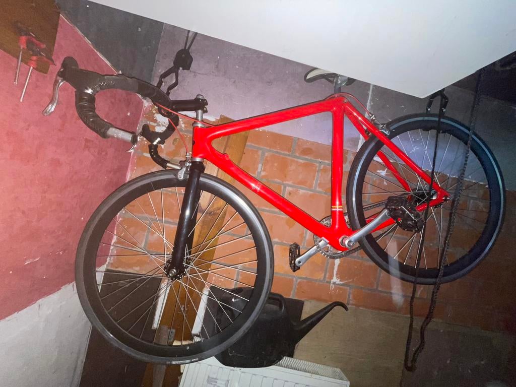 C4 air one italiaans, Fietsen en Brommers, Fietsen | Racefietsen, Ophalen, Zo goed als nieuw, Aluminium