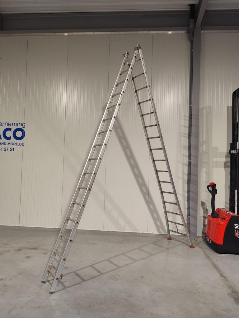 Aluminium ladder 2x16, Ophalen, Ladder