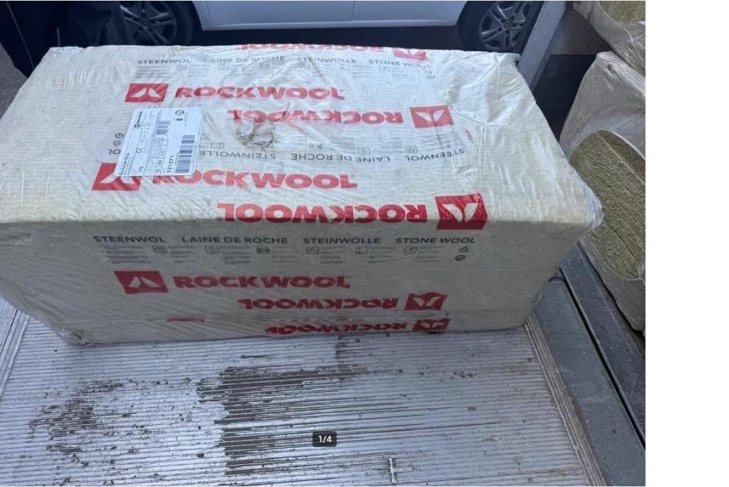 Rockwol 120x60x17 Rd-waarde 4.55, Doe-het-zelf en Bouw, Isolatie en Afdichting, Nieuw, Muurisolatie, Dakisolatie, Steenwol, 12 cm of meer