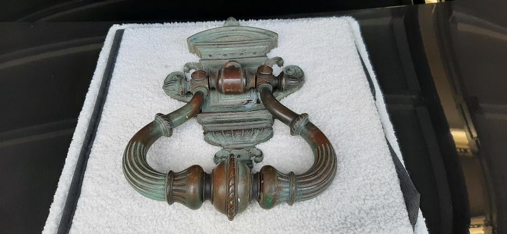 bronzen kasteeldeur / poort klopper, Ophalen, Brons