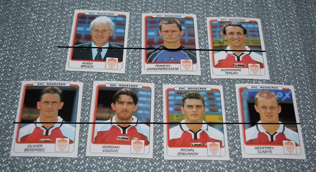 Panini Football 2002 / EXC Moeskroen / 17 stickers, Ophalen of Verzenden, Zo goed als nieuw, Poster, Plaatje of Sticker
