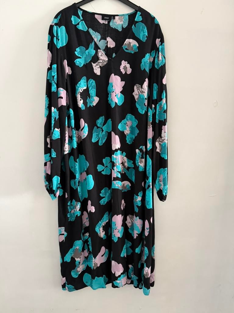 Jurk Zizzi maat L = 50/52, Kleding | Dames, Grote Maten, Ophalen of Verzenden, Zo goed als nieuw, Zwart, Jurk