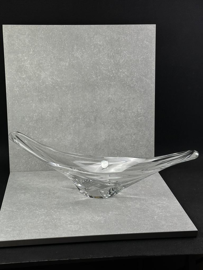 Grande coupole de table DAUM France cristal signé / 70 cm, Enlèvement ou Envoi