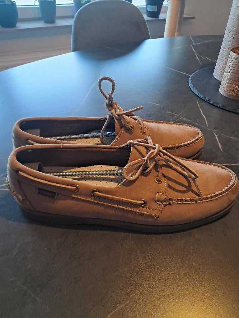 Sebago Docksides beige taille 44, Ophalen, Sebago, Overige kleuren, Zo goed als nieuw
