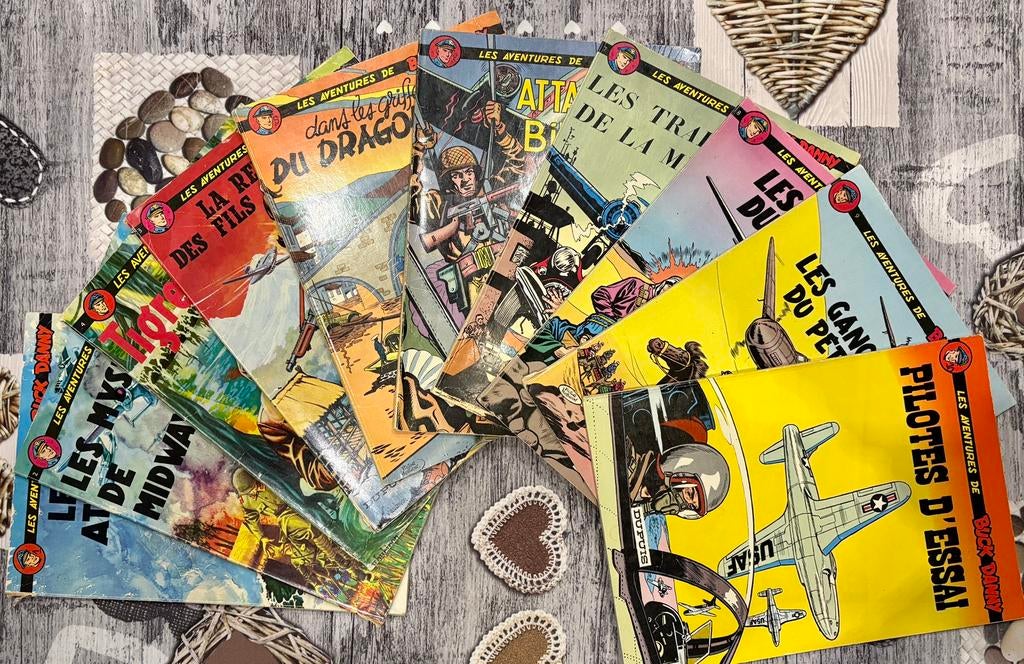 Collection Buck Danny 40 tomes datant des annés 70, Complete serie of reeks, Ophalen, Gelezen