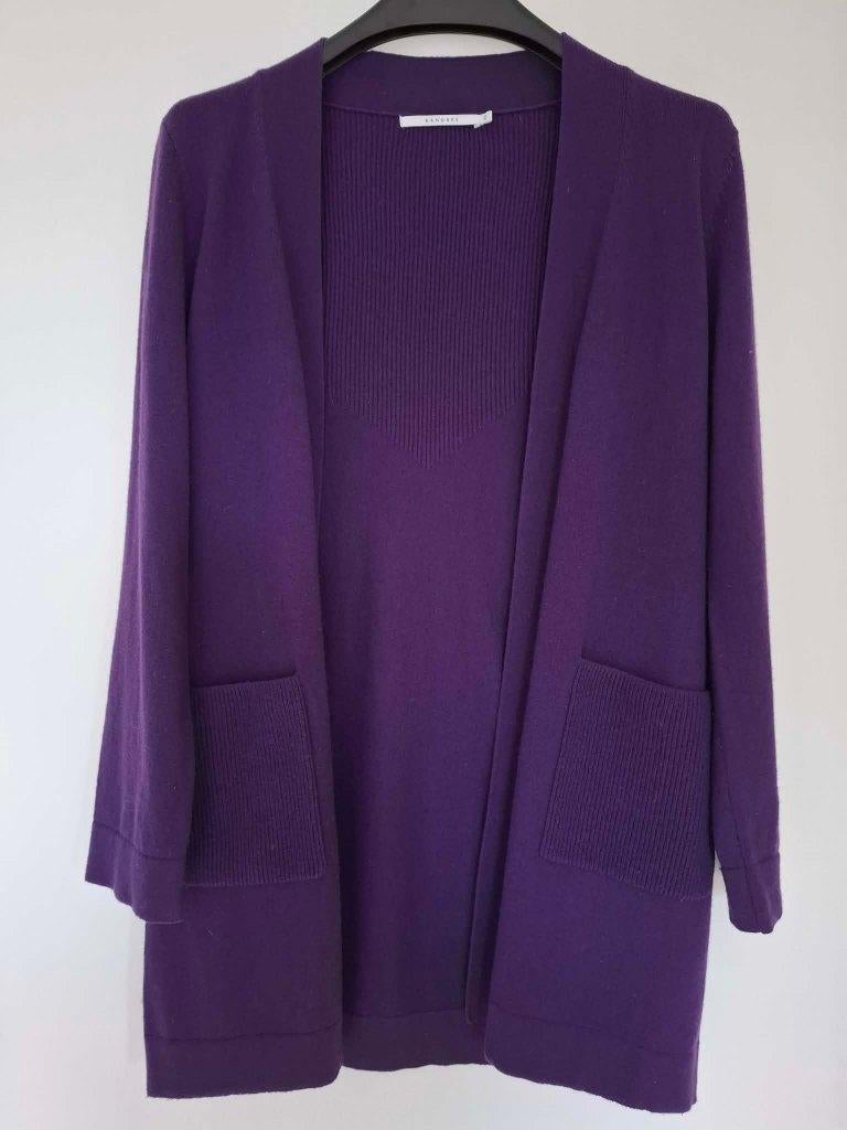 Cardigan Xandres cashmere - nieuw, Paars, Nieuw, Ophalen of Verzenden, Maat 36 (S)