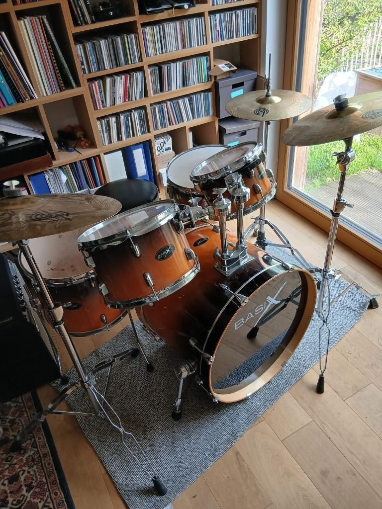 Basix drumstel, Musique & Instruments, Batteries & Percussions, Enlèvement, Comme neuf, Autres marques