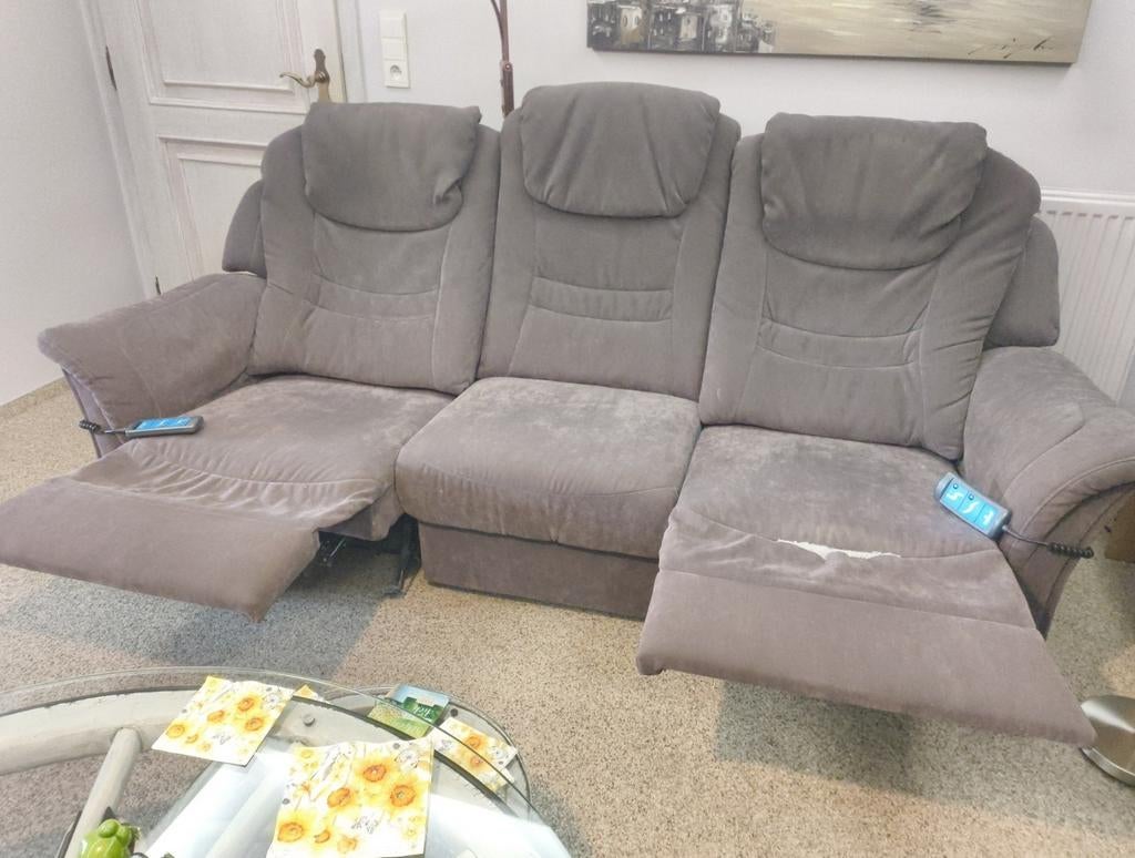 Canapés en corde (1x3 et 1x2), Corde, 200 à 250 cm, Banc droit, Enlèvement