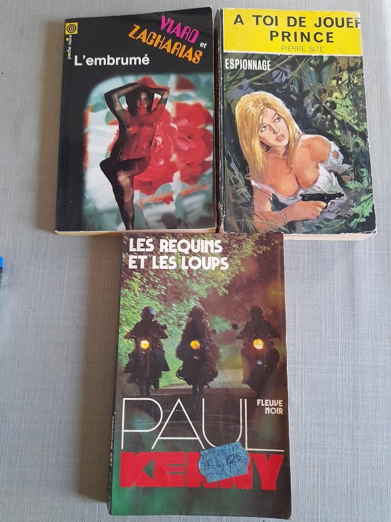 Lot de 3 romans Fleuve noir/Espionnage, Enlèvement ou Envoi