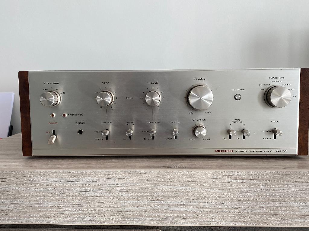 Pioneer SA 7100 stereo Amplifier, 60 à 120 watts, Comme neuf, Enlèvement, Stéréo