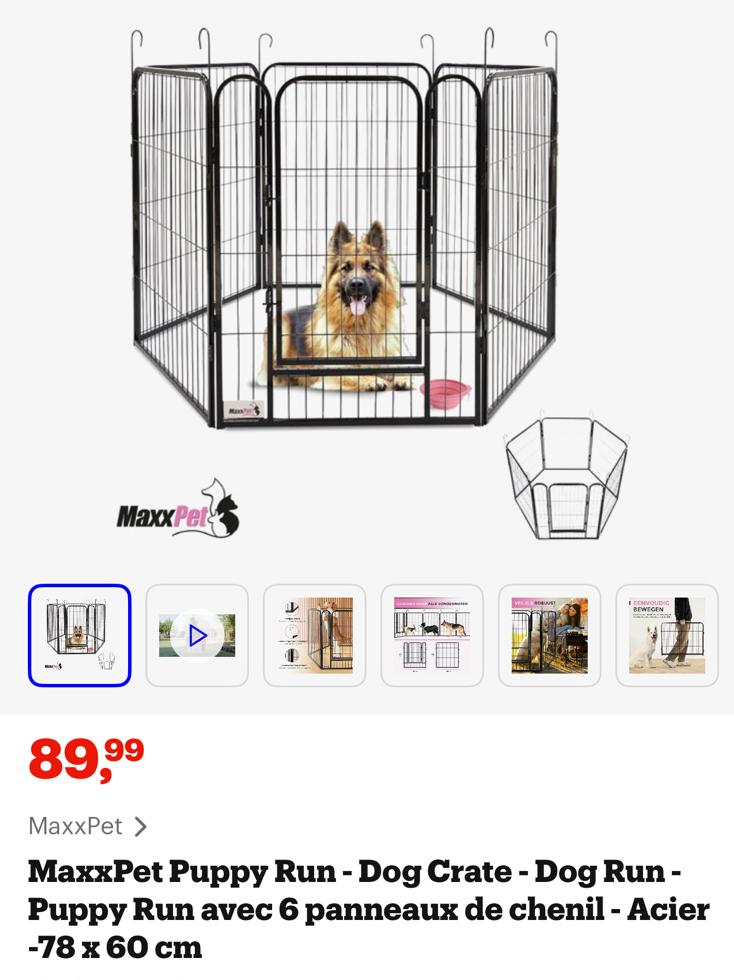 Parc a chien, Animaux & Accessoires, 65 à 100 cm, Enlèvement, Utilisé, Chenil chien