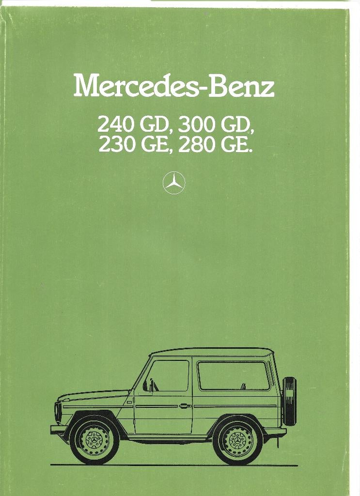 MERCEDES CLASSE G 1982, Enlèvement ou Envoi, Comme neuf, Mercedes