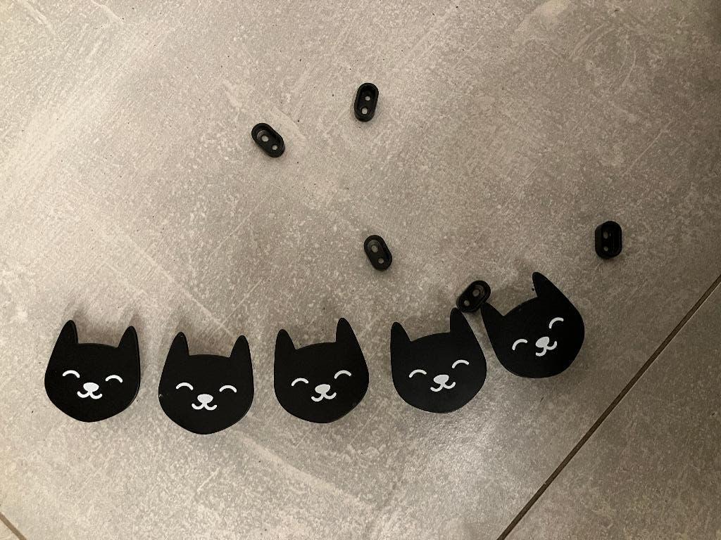 Ikea poezenkapstokjes UTSÅDD, Huis en Inrichting, Woonaccessoires | Kapstokken, Ophalen, Wandhaken, Zo goed als nieuw, Minder dan 100 cm