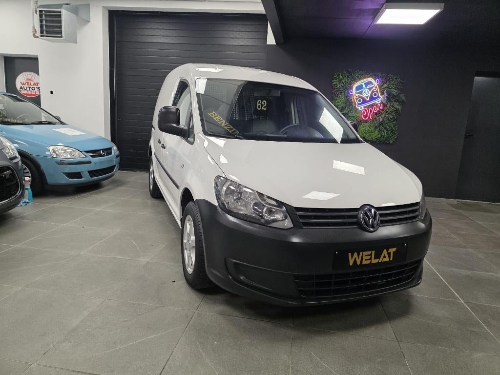VW CADDY LICHTE VRACHT 2011 BENZINE/CARPLAY/NAVI-TOP STAAT, Auto's, Bluetooth, Caddy Combi, Wit, Grijs