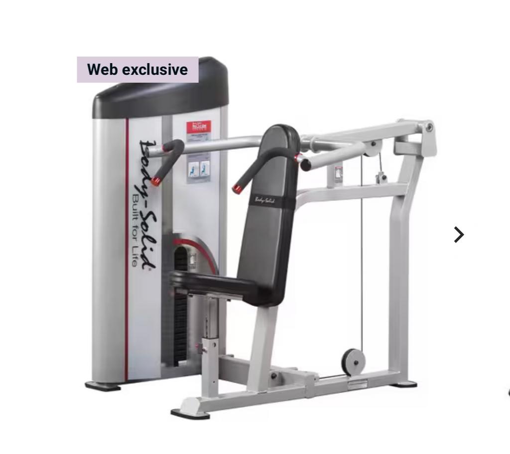 Body-solid shoulder press machine, Sports & Fitness, Enlèvement, Comme neuf