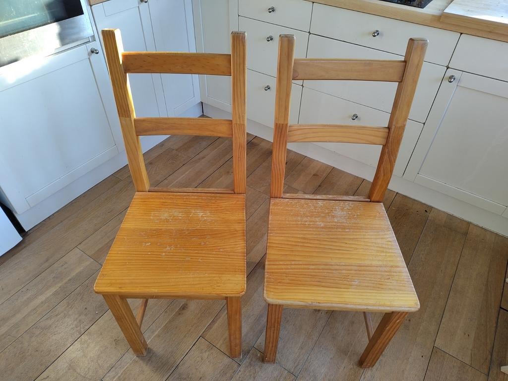 IKEA houten stoelen, Ophalen, Gebruikt, Hout, Twee