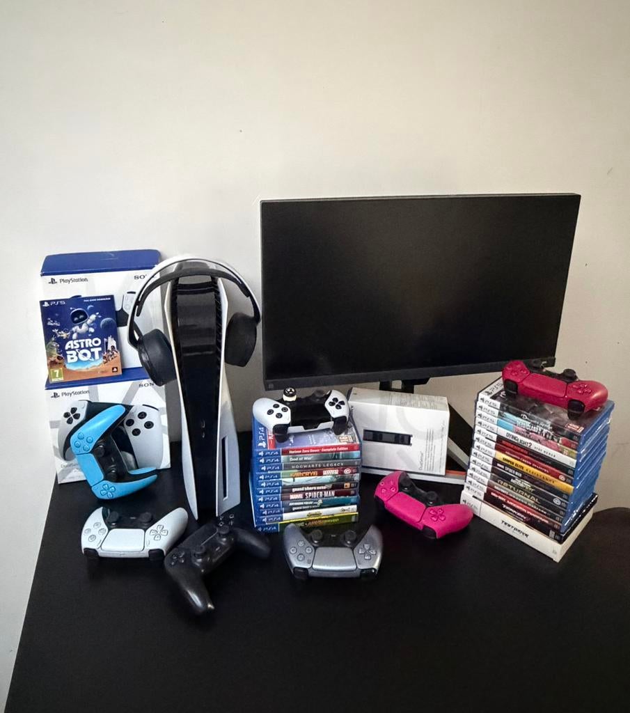 PS5 Disk Versie + Games & Accessoires, Consoles de jeu & Jeux vidéo, Enlèvement, Comme neuf, Playstation 5