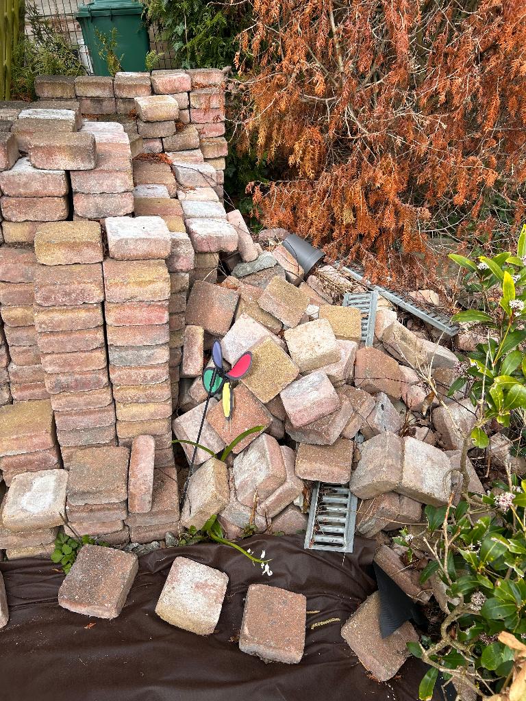 Klinkers +/- 20 m2, Enlèvement, Utilisé, Composite