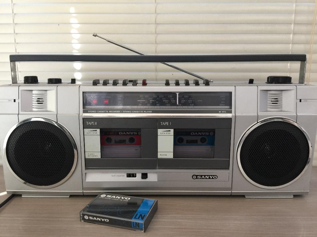 Sanyo M-W1L radio dubbele cassette recorder, Ophalen, Radio